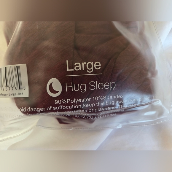 Hug Sleep Large Red Sleepsack - Picture 1 of 7